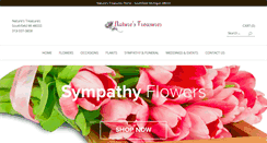 Desktop Screenshot of naturestreasuresflorist.com