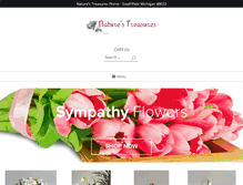 Tablet Screenshot of naturestreasuresflorist.com